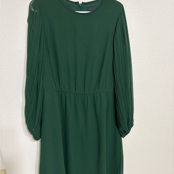 Ann Taylor Dresses & Skirts - BNT Ann Taylor Forest Green Long Sleeve Dress Size 12